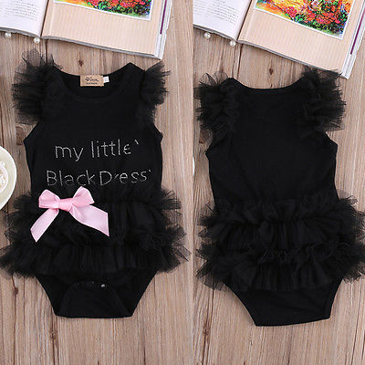 Baby Bodysuit Girls Lace Ruffle Sleeve